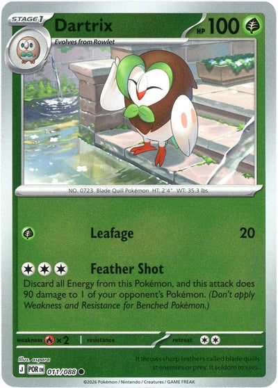 Dartrix - 011/088 - Common [me03-011] [Reverse Holo]
