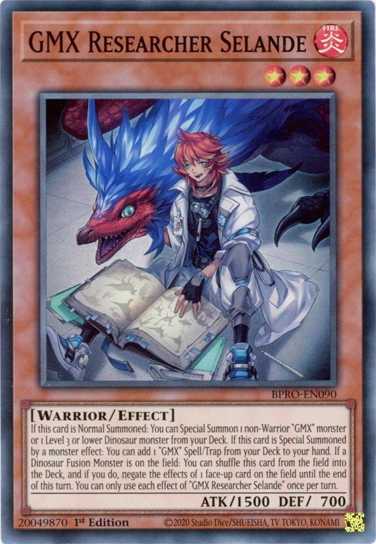 GMX Researcher Selande - BPRO-EN090 - Super Rare - 1st Edition
