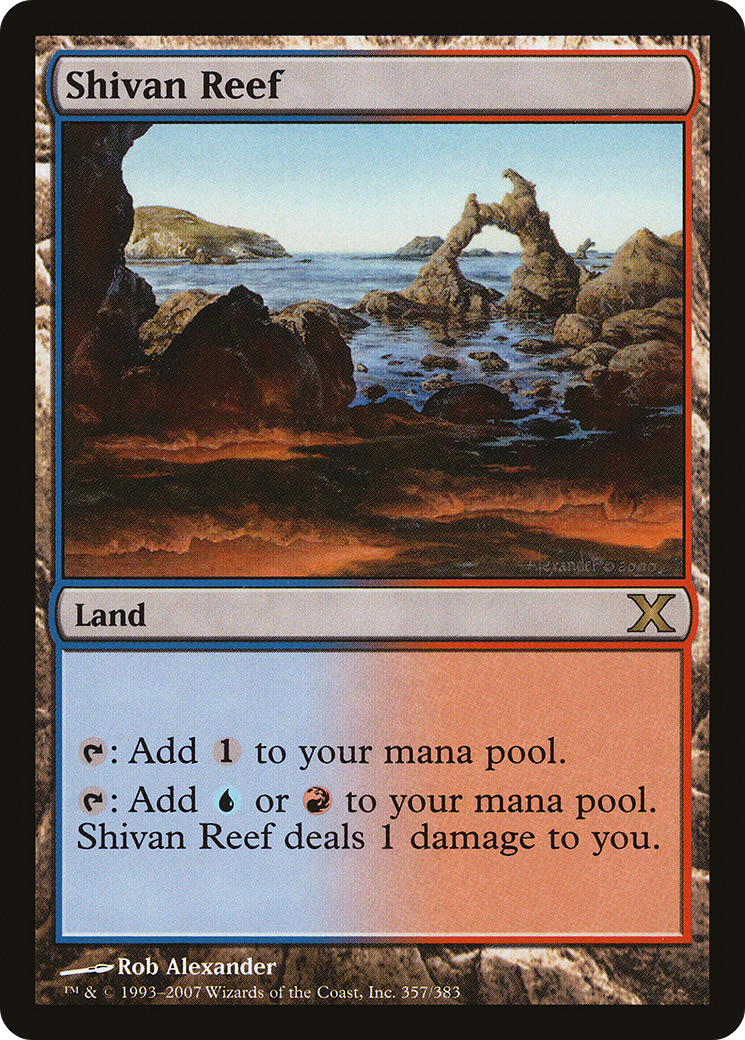 Shivan Reef (10E-357) - Tenth Edition Foil