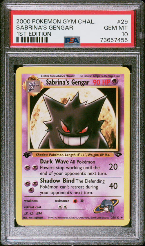 PSA 10 SABRINA'S GENGAR 1ST EDITION
