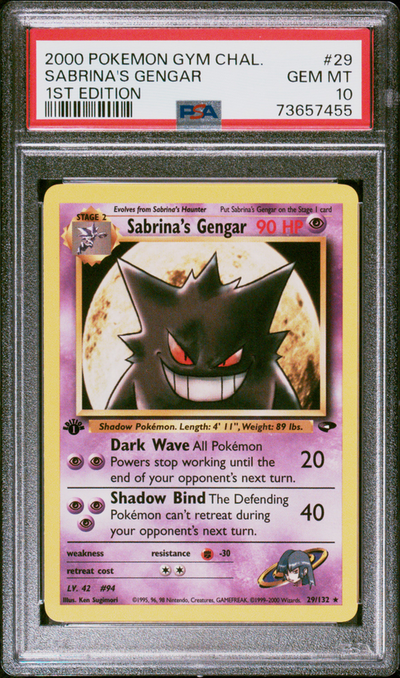 PSA 10 SABRINA'S GENGAR 1ST EDITION