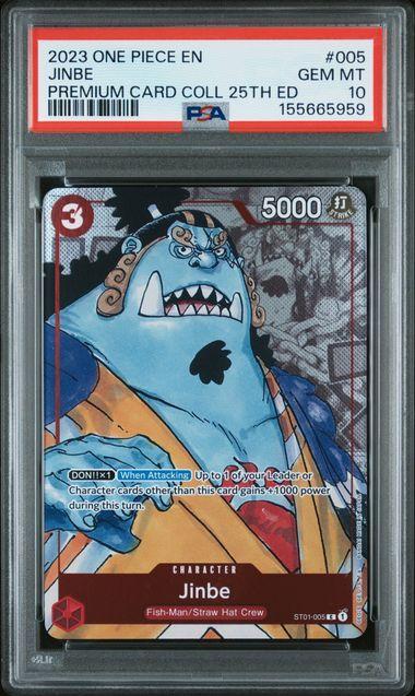 2023 ONE PIECE PREMIUM CARD COLLECTION 25TH EDITION 005 JINBE PSA 10