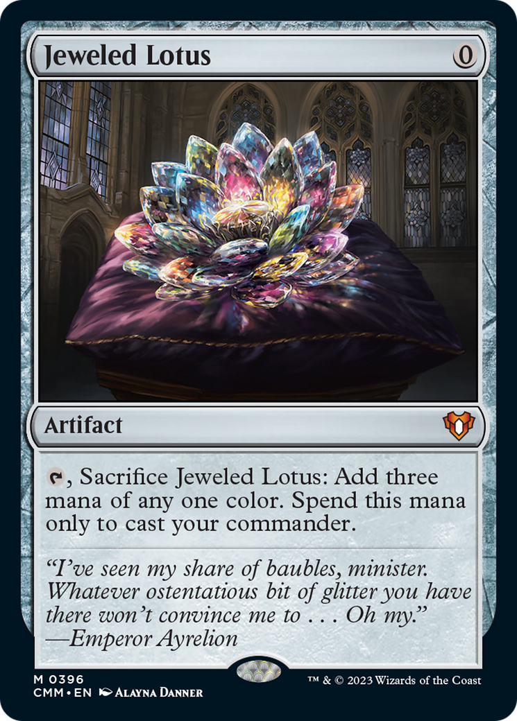 Jeweled Lotus (CMM-396) - Commander Masters Foil
