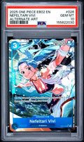 2025 ONE PIECE EB02-EXTRA BOOSTER -ANIME 25TH COLLECTION- 026 NEFELTARI VIVI ALTERNATE ART PSA 10