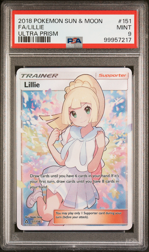 PSA 9 FA/LILLIE ULTRA PRISM