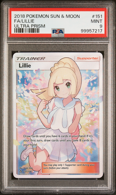 PSA 9 FA/LILLIE ULTRA PRISM