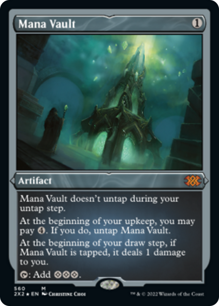 Mana Vault (2X2-560) - Double Masters 2022 Etched Foil