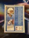 2025 NFL Panini Donruss Optic - Omarion Hampton Rated Rookie Auto Black Pandora Prizm Limited to /35 - Chargers - Raw Ungraded Card