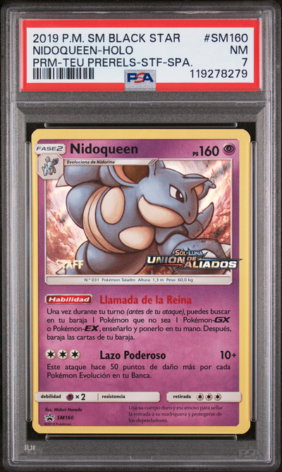 PSA 7 NIDOQUEEN-HOLO PRM-TEU PRERELS-STF-SPA. PORTUGESE