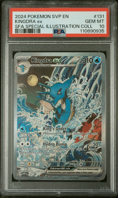 2024 POKEMON SVP EN-SV BLACK STAR PROMO KINGDRA EX SFA SPECIAL ILLUSTRATION COLL #131 PSA 10