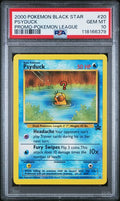2000 POKEMON PROMO BLACK STAR PSYDUCK PROMO-POKEMON LEAGUE #20 PSA 10