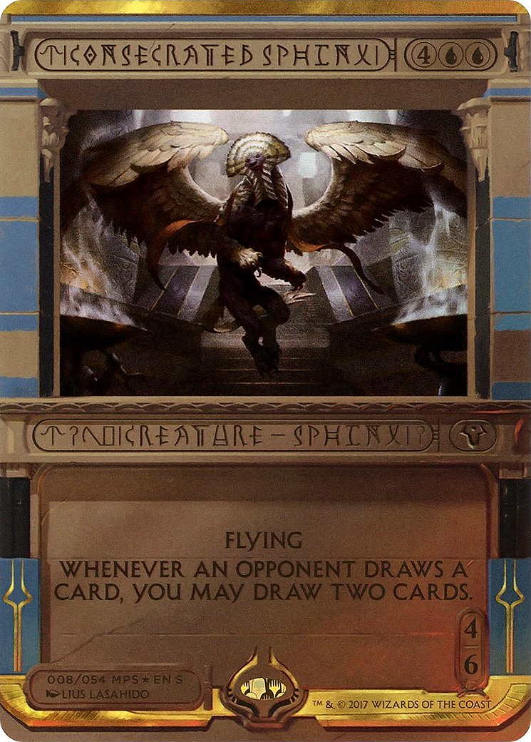 Consecrated Sphinx (MPS2-008) - Amonkhet Invocations (Borderless) Foil
