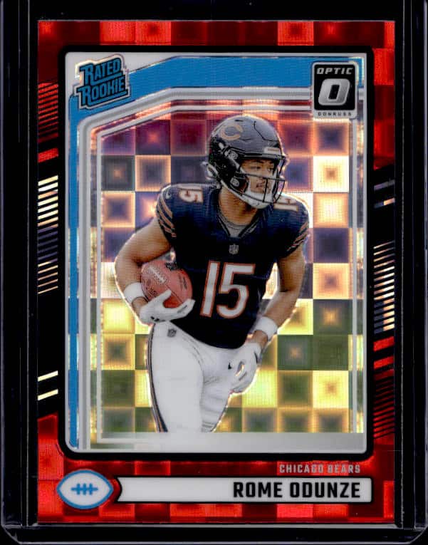 2024 Panini Donruss Rome Odunze #309 Rated Rookie Red Pandora