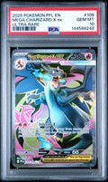 2025 POKEMON PFL EN-PHANTASMAL FLAMES 109 MEGA CHARIZARD X EX ULTRA RARE PSA 10