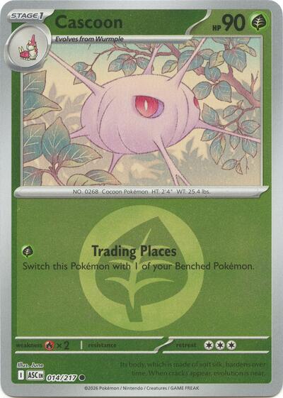 Cascoon - Energy Symbol Pattern - 014/217 - Common [me025-014] [Reverse Holo]