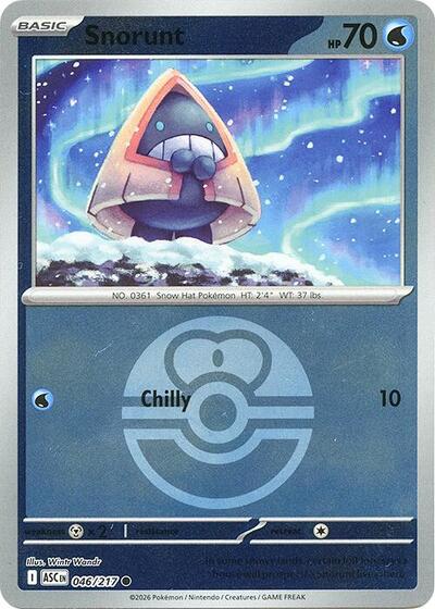 Snorunt - Love Ball - 046/217 - Common [me025-046] [Reverse Holo]