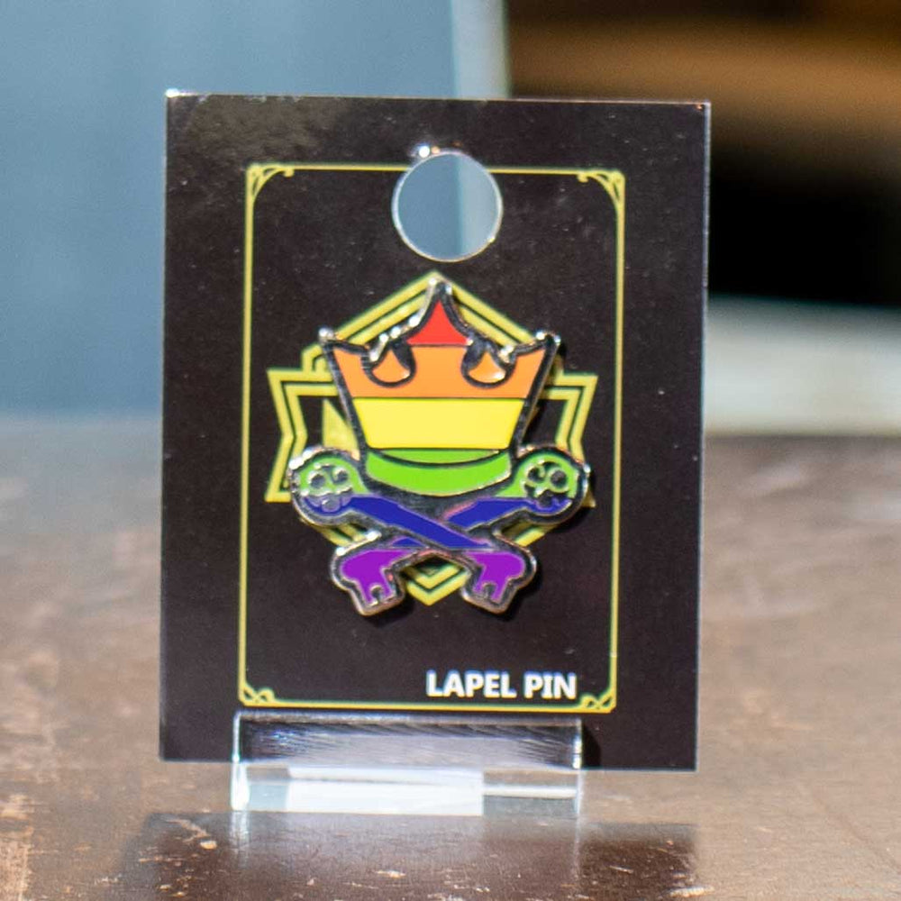 Rainbow Crown & Keys Mox Pin