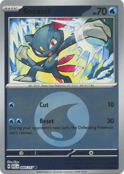 Sneasel - Energy Symbol Pattern - 044/217 - Common [me025-044] [Reverse Holo]