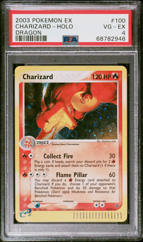 PSA 4 CHARIZARD-HOLO DRAGON