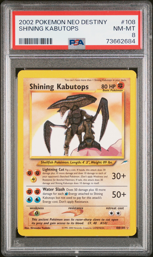 PSA 8 SHINING KABUTOPS