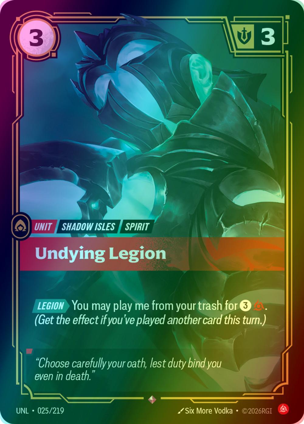 Undying Legion - 025/219 [Unleashed] [Foil]