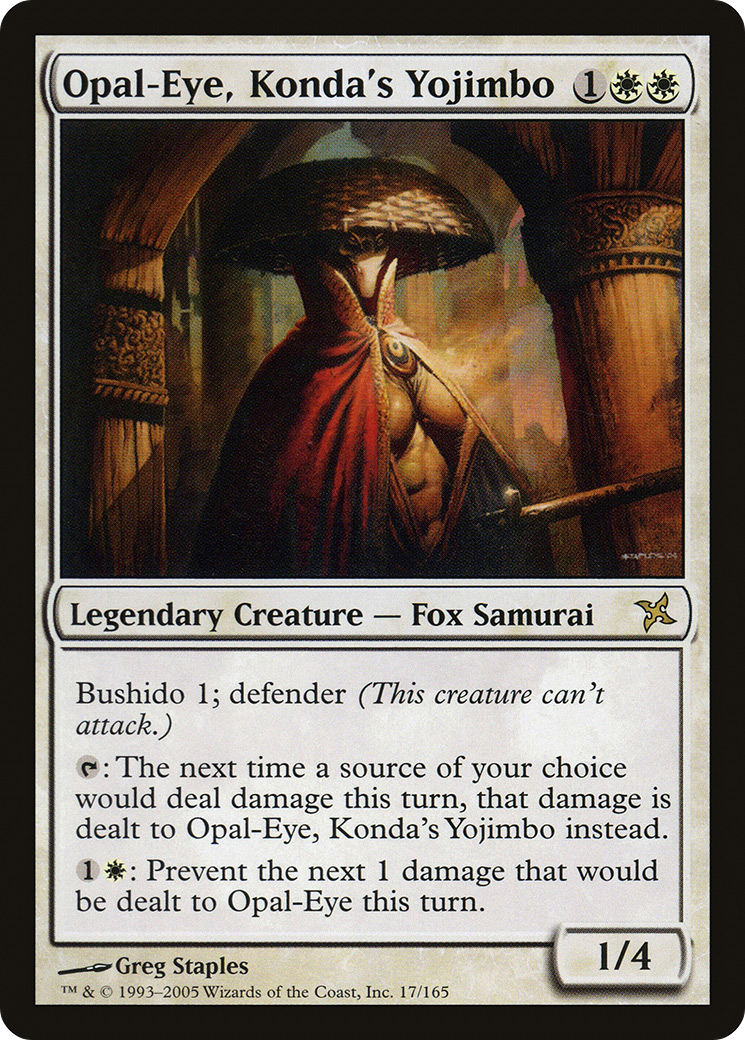 Opal-Eye, Konda's Yojimbo (BOK-017) - Betrayers of Kamigawa Foil