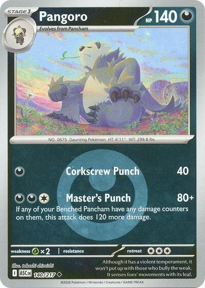 Pangoro - Energy Symbol Pattern - 140/217 - Uncommon [me025-140] [Reverse Holo]