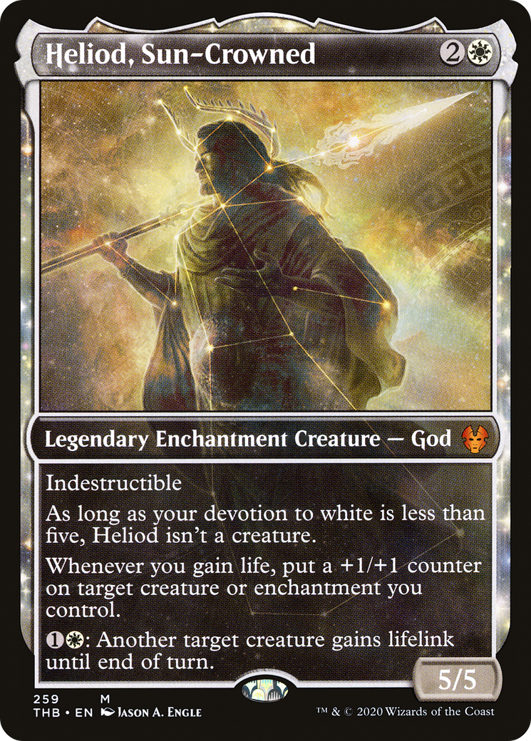 Heliod, Sun-Crowned (THB-259) - Theros Beyond Death: (enchantment, Showcase) Foil