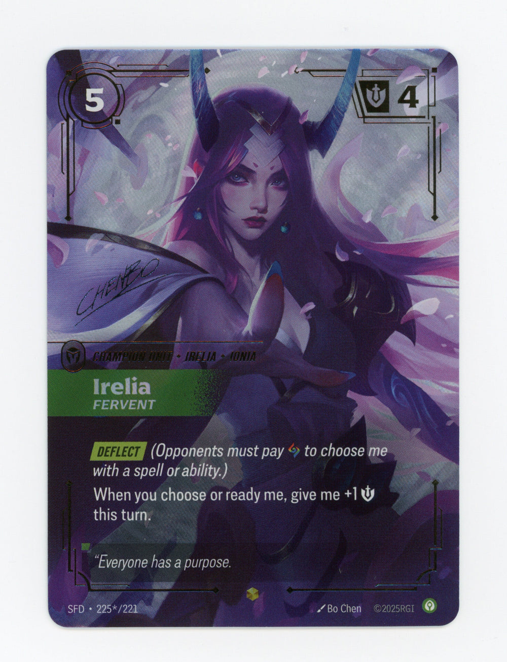 Irelia - Fervent — Signature|Foil — ID 17457