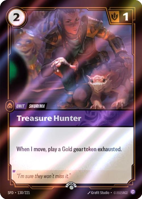 Treasure Hunter - 130/221 [Riftbound Organized Play Promotional Cards] [Foil]