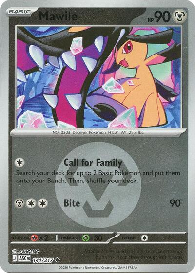Mawile - Energy Symbol Pattern - 144/217 - Uncommon [me025-144] [Reverse Holo]