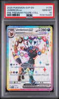 2025 POKEMON SVP EN-SV BLACK STAR PROMO #176 UMBREON ex PRE PREMIUM FIGURE COLL PSA 10