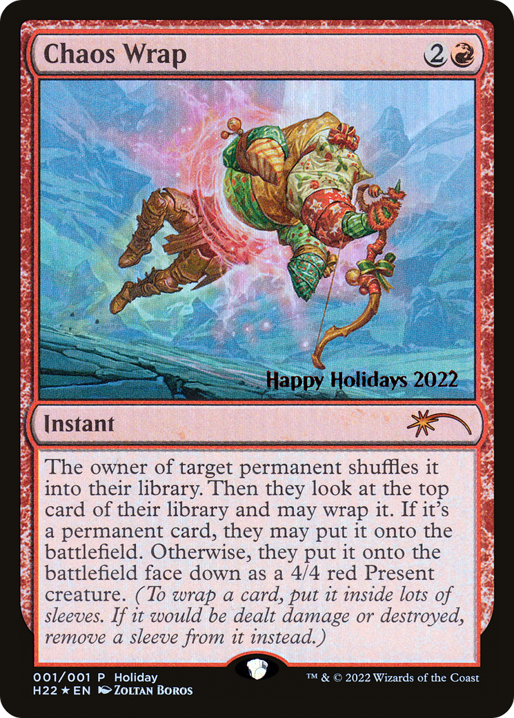 Chaos Wrap (SPECIAL-022) - Happy Holidays Foil
