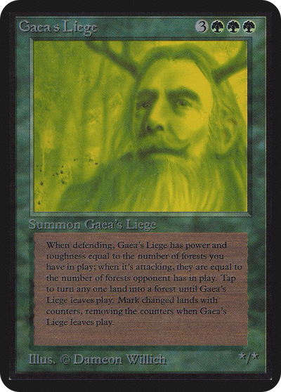 Gaea's Liege (LEA-196) - Limited Edition Alpha