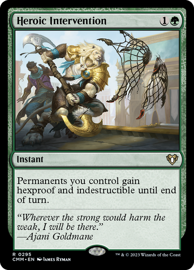 Heroic Intervention (CMM-295) - Commander Masters Foil