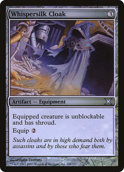Whispersilk Cloak (10E-345â˜…) - Tenth Edition Foil