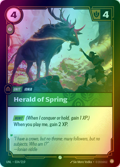 Herald of Spring - 034/219 [Unleashed] [Foil]