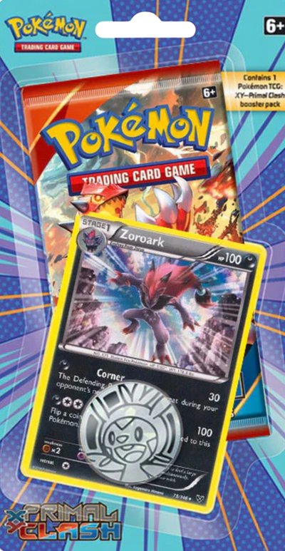 XY Primal Clash Checklane Blister w/ Zoroark Promo
