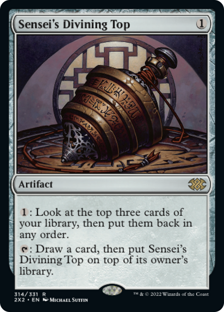 Sensei's Divining Top (2X2-314) - Double Masters 2022 Foil