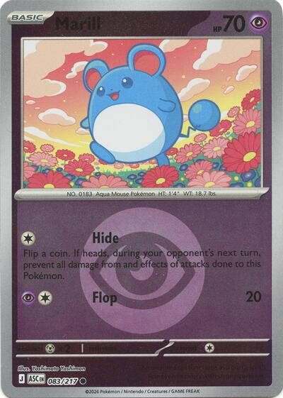 Marill - Energy Symbol Pattern - 083/217 - Common [me025-083] [Reverse Holo]