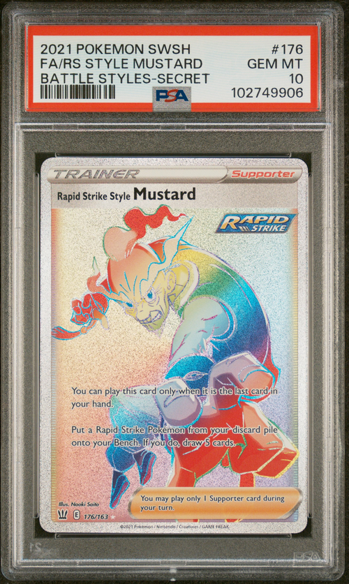 PSA 10 FA/RS STYLE MUSTARD BATTLE STYLES-SECRET