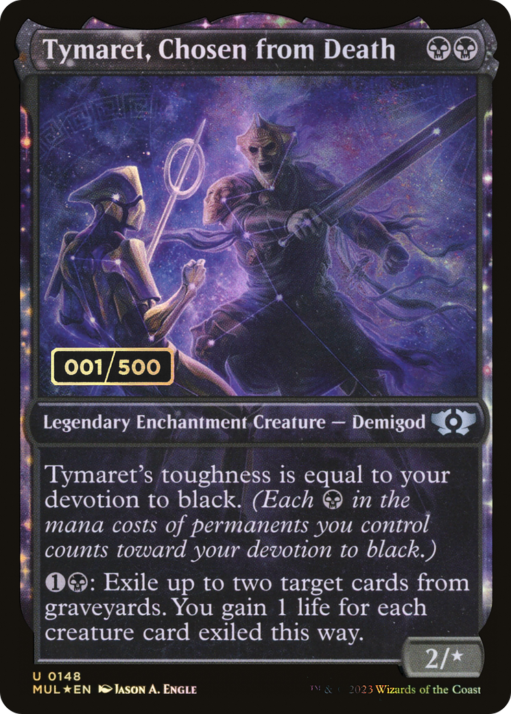 Tymaret, Chosen from Death (MUL-148Z) - Multiverse Legends: (Showcase, enchantment) Foil