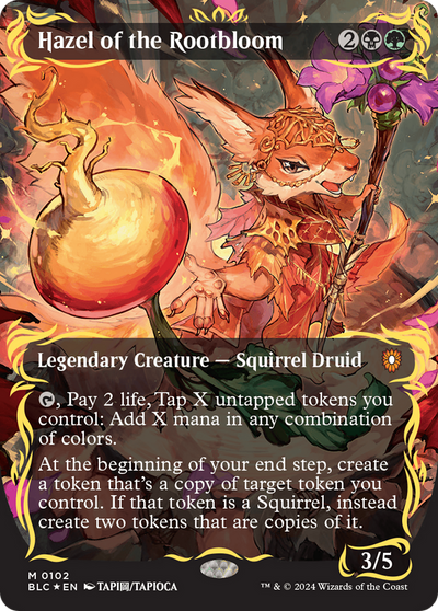 Hazel of the Rootbloom (BLC-102) - Bloomburrow Commander (Borderless) Foil
