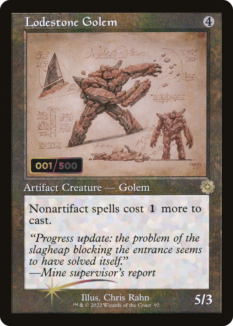 Lodestone Golem (BRR-92Z) - The Brothers' War Retro Artifacts Foil