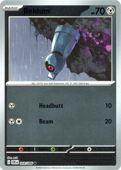 Beldum - 059/086 - Common [me04-059] [Reverse Holo]