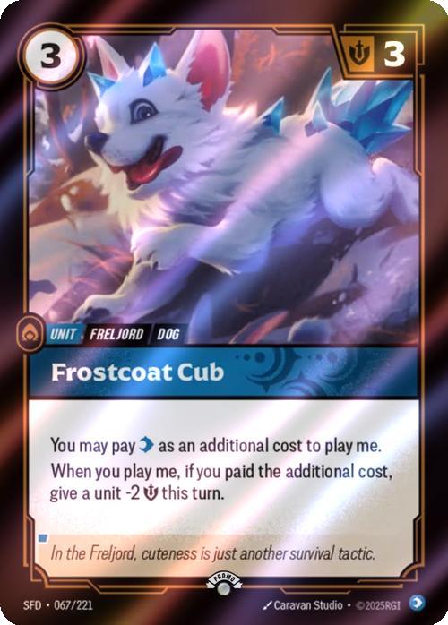 Frostcoat Cub - 067/221 [Riftbound Organized Play Promotional Cards] [Foil]