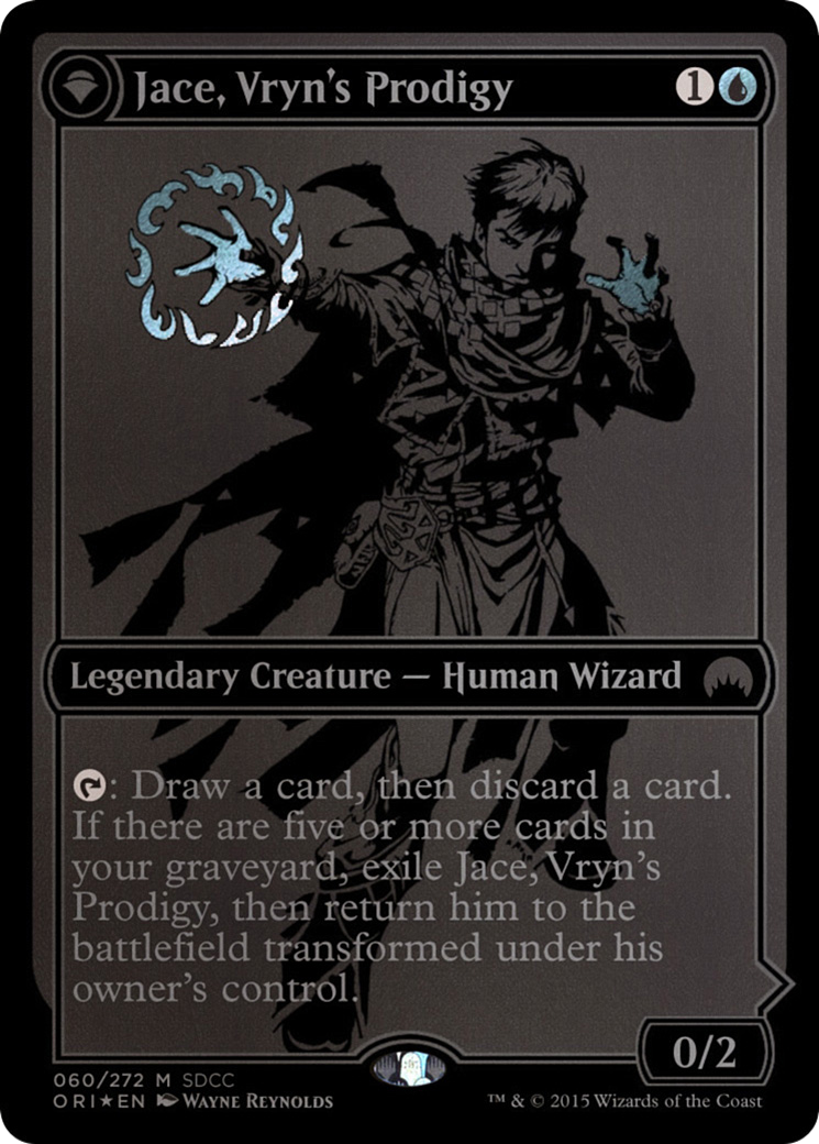 Jace, Vryn's Prodigy // Jace, Telepath Unbound (MEDIA-060) - San Diego Comic-Con 2015: (originpwdfc) Foil