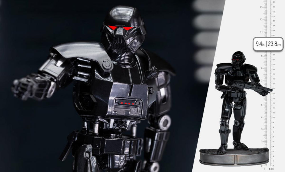 Iron Studios Star Wars the Mandalorian Dark Trooper BDS Art Scale 1/10 Scale Statue