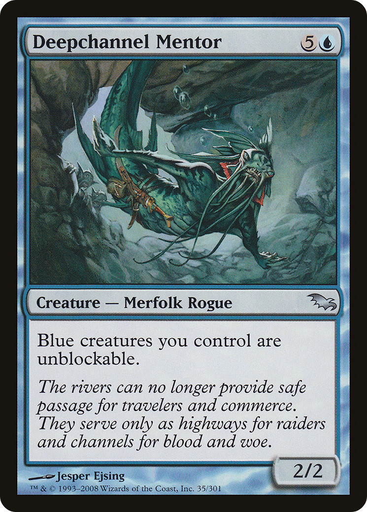 Deepchannel Mentor (SHM-035) - Shadowmoor Foil