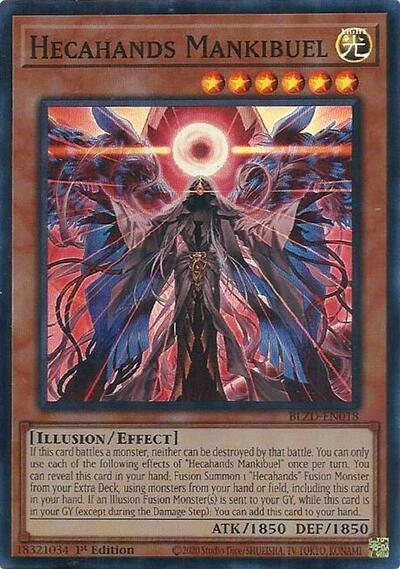 Hecahands Mankibuel - BLZD-EN018 - Super Rare - 1st Edition